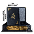 Title Image Holy Quran Velvet Black With Box Translated Kanzul Iman(7 color) 11-7KVB-Black