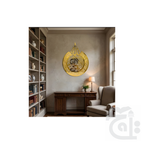 Title Image 5001-24x24G - Ayat ul Kursi Acrylic Wall frame golden 24x24 inches 5001-24x24G