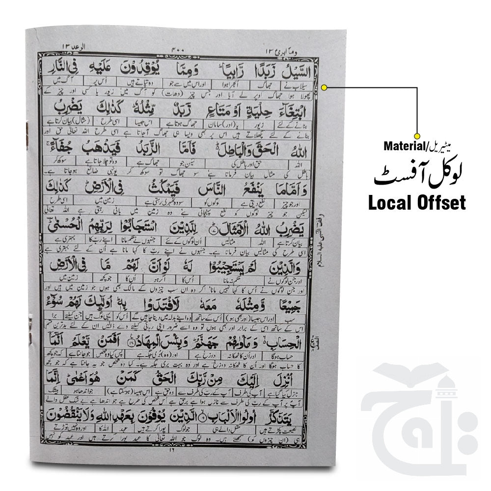 Inner Image Taleem Ul Quran Para 13 TQ13
