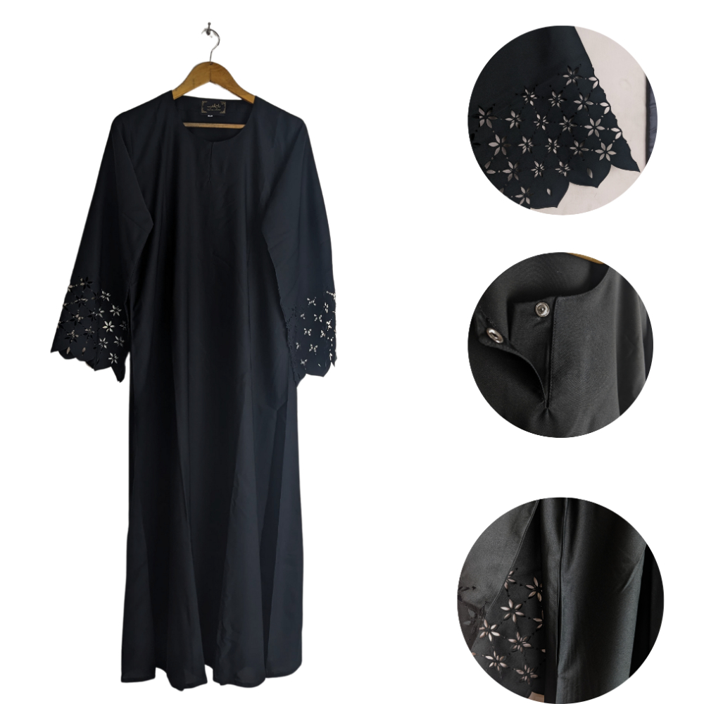 Abaya for Girls Black (Size 50) Zarnish Zarnish-50black