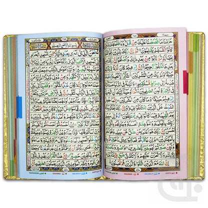 Inner Image Holy Quran Tajweedi Rainbow Golden(16 Line) 876-7G